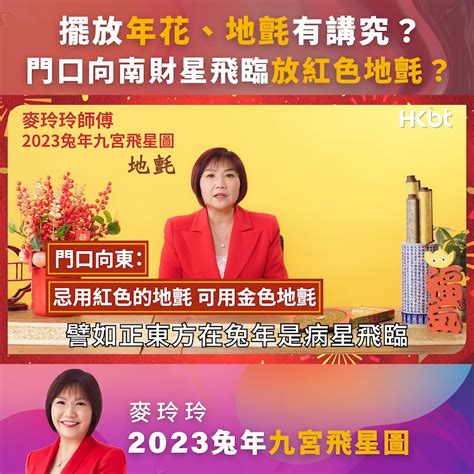 麥玲玲 2023 風水佈局|【2023兔年運程】麥玲玲2023年兔年九宮飛星圖：擺放年花、地。